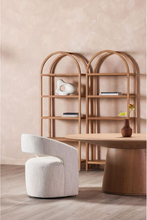 Barrow White Mist Performance Fabric Upholstered Dining Chair