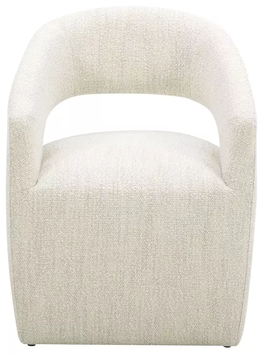 Barrow White Mist Performance Fabric Upholstered Dining Chair