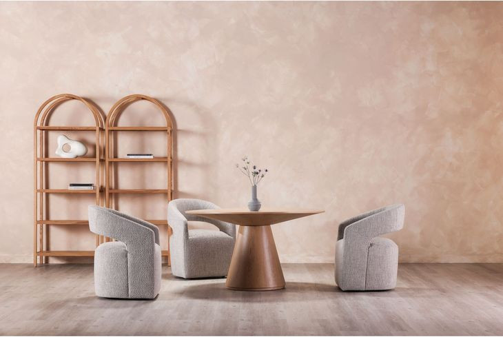 Barrow Gray Storm Performance Fabric Upholstered Dining Chair