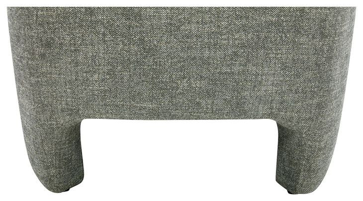 Kenzie Slated Moss Upholstered Accent Chair
