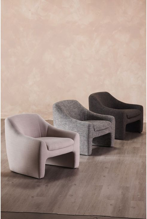 Kenzie Slated Moss Upholstered Accent Chair