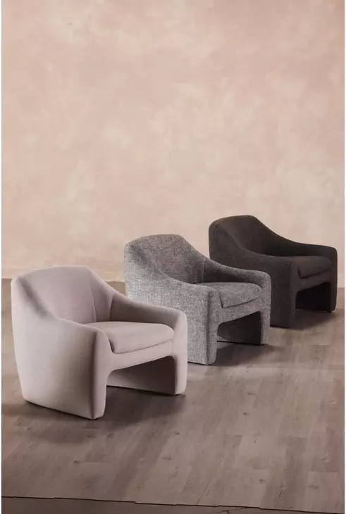 Kenzie Slated Moss Upholstered Accent Chair