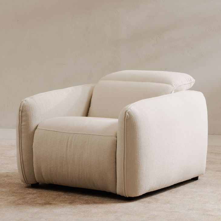 Eli Warm White Power Recliner