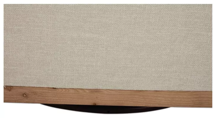 Linden Soft Beige Upholstered Swivel Accent Chair