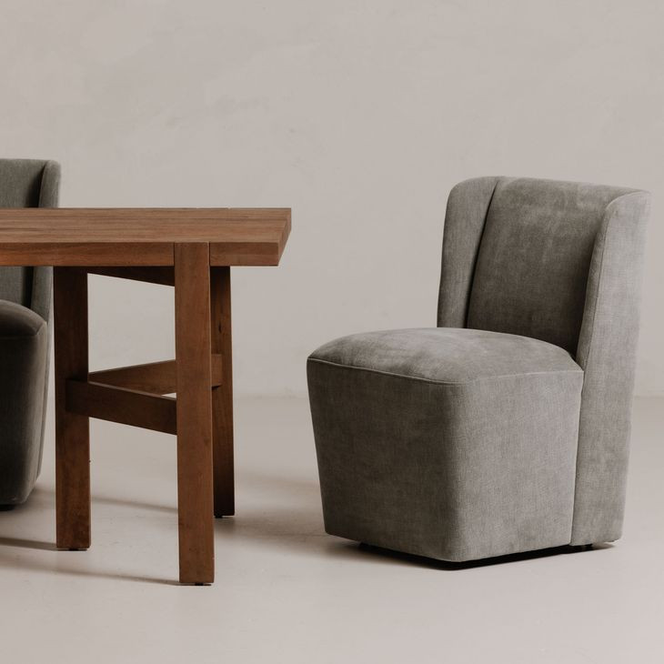 Cormac Slate Green Performance Fabric Upholstered Dining Chair