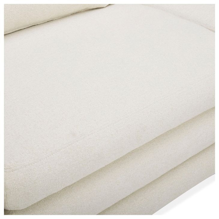 Lowtide Warm White 4 Piece Modular Lounge Sectional with Pillows