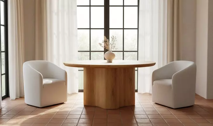 Sandy Off White Upholstered Dining Chair