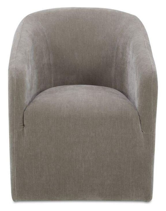 Sandy Beige Performance Fabric Upholstered Dining Chair