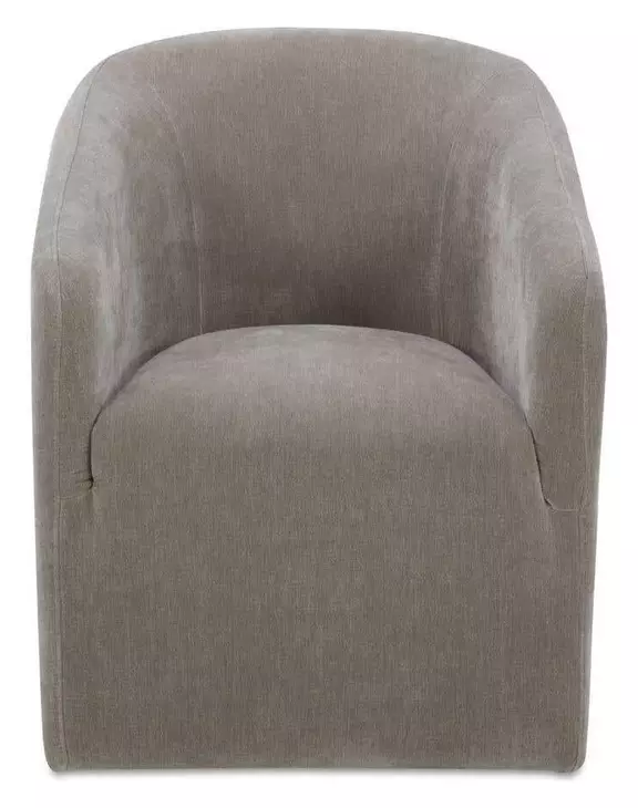 Sandy Beige Performance Fabric Upholstered Dining Chair