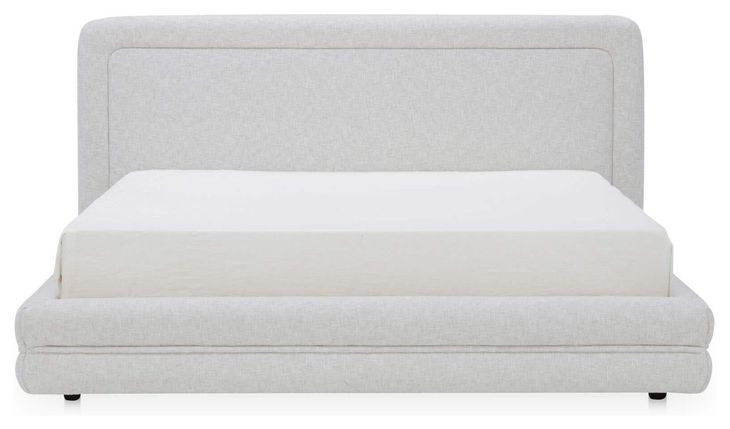 Tory Pebble King Upholstered Platform Bed