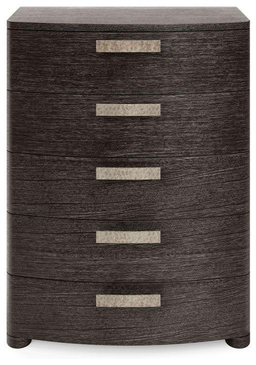 Geneve Brown Tall 5 Drawer Chest