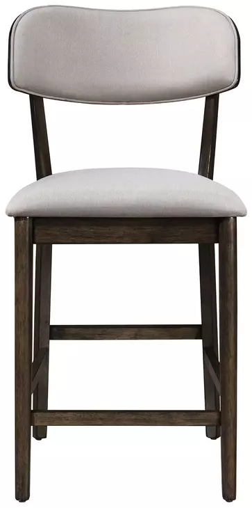 Rex Beige Upholstered Counter Height Chair Set of 2