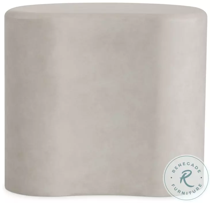 Nova Vellum Kidney Shape Side Table
