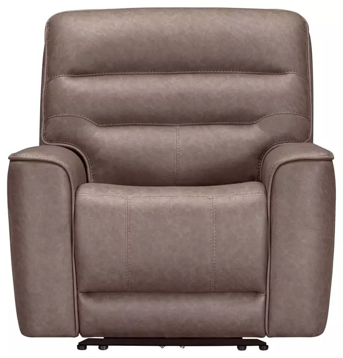 Lawmere Sydney Brunette Zero Gravity Power Recliner with USB Charging