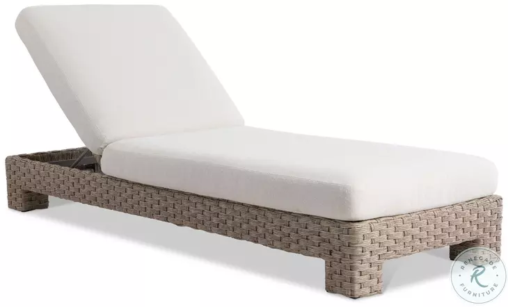 Trieste Pampas And Cream Outdoor Chaise