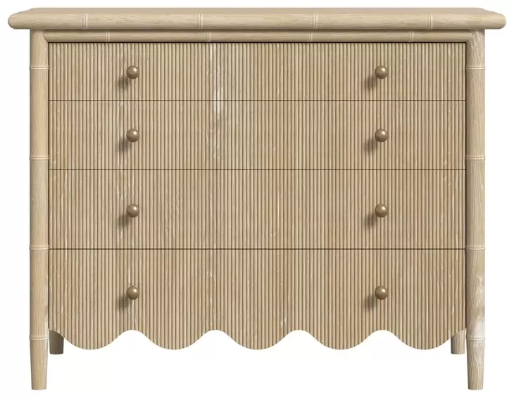 Haven Sun Oak 4 Drawer Bachelor's Chest