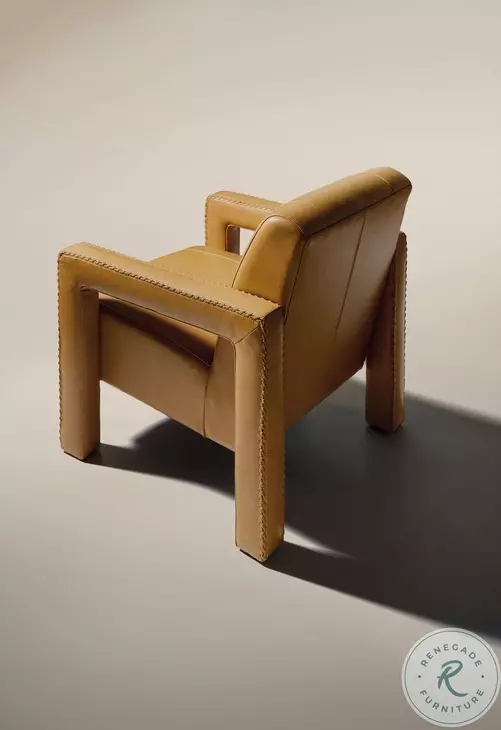 Cresthaven Pleasant Brittle Leather Accent Chair
