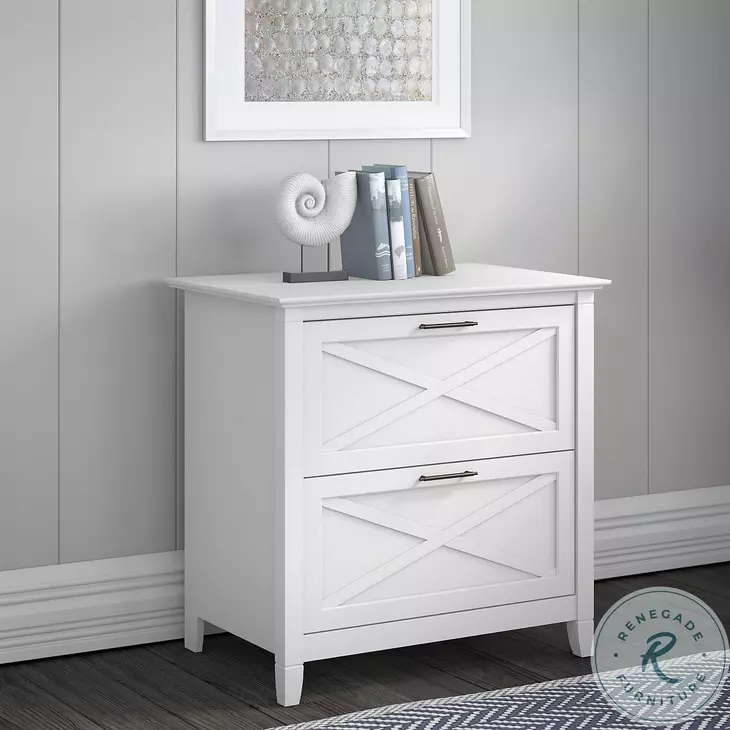 Key West Pure White Oak 2 Drawer Lateral File Cabinet