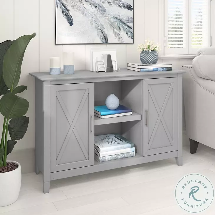 Key West Cape Cod Grey Accent Cabinet with Doors
