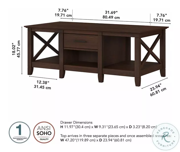 Key West Bing Cherry Coffee Table