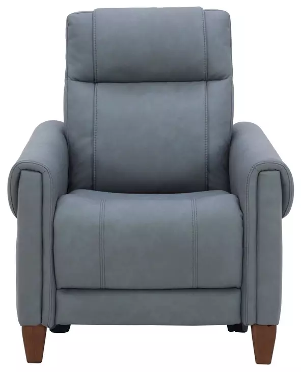 Conrad Blue Dusk High Leg Power Recliner with USB Charging