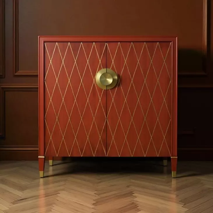 Boulevard Red 2 Door Accent Chest