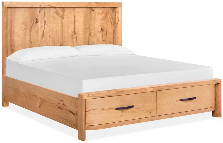 Highridge Honey Wheat Queen Storage Panel Bed