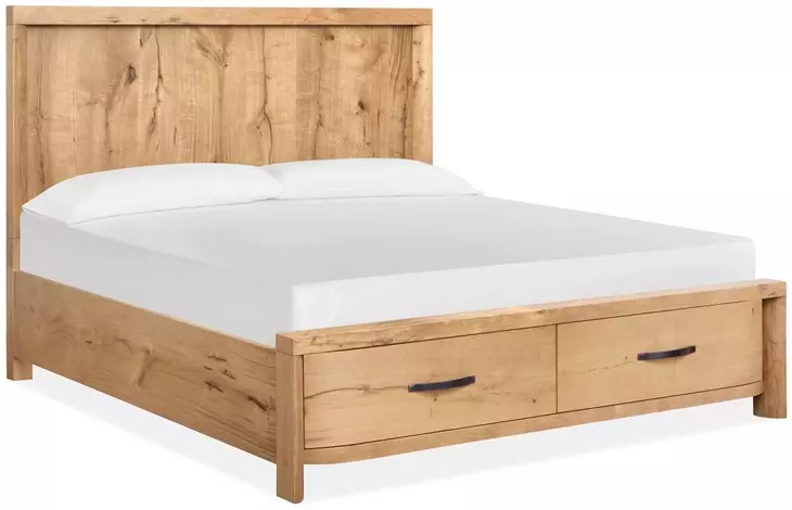 Laramie Honey Wheat California King Storage Panel Bed