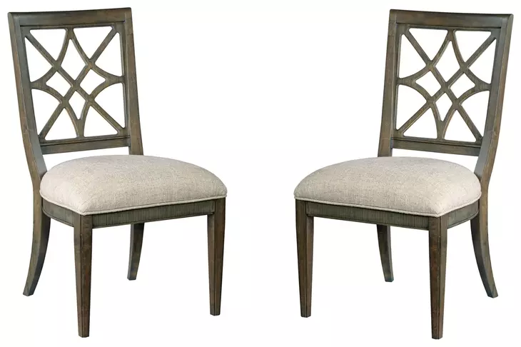 Savona Versaille Painted Upholstered Genieve Side Chair Set of 2