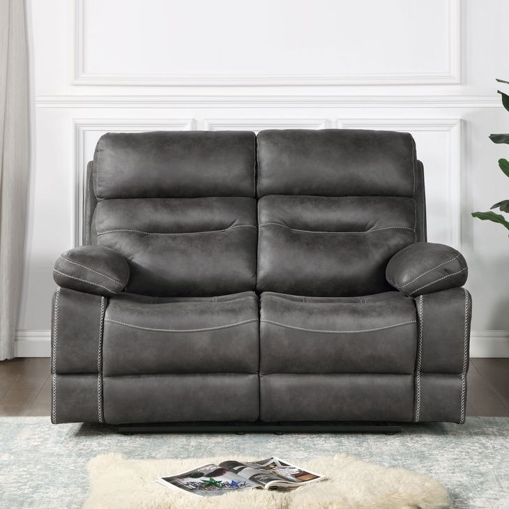 Rudger Gray 62" Manual Reclining Loveseat