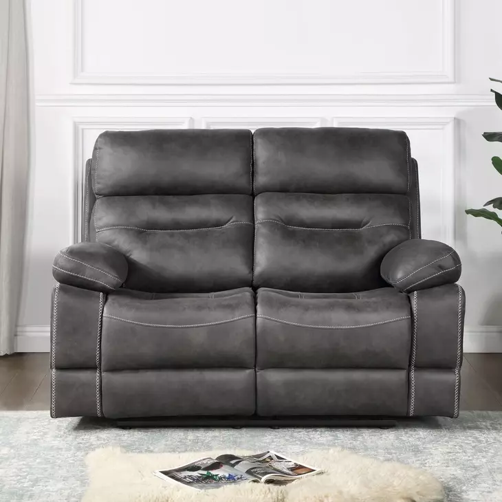 Rudger Gray Manual Reclining 62" Loveseat