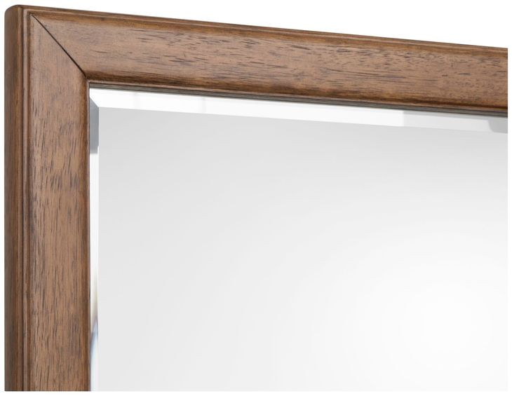 Ridgefield Russet 6 Drawer Dresser with Square Mirror