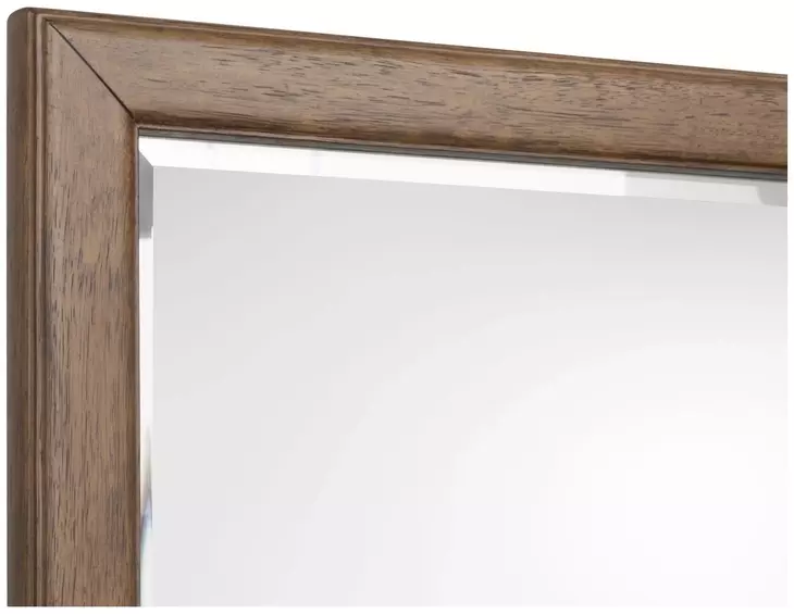 Ridgefield Russet 6 Drawer Dresser with Square Mirror