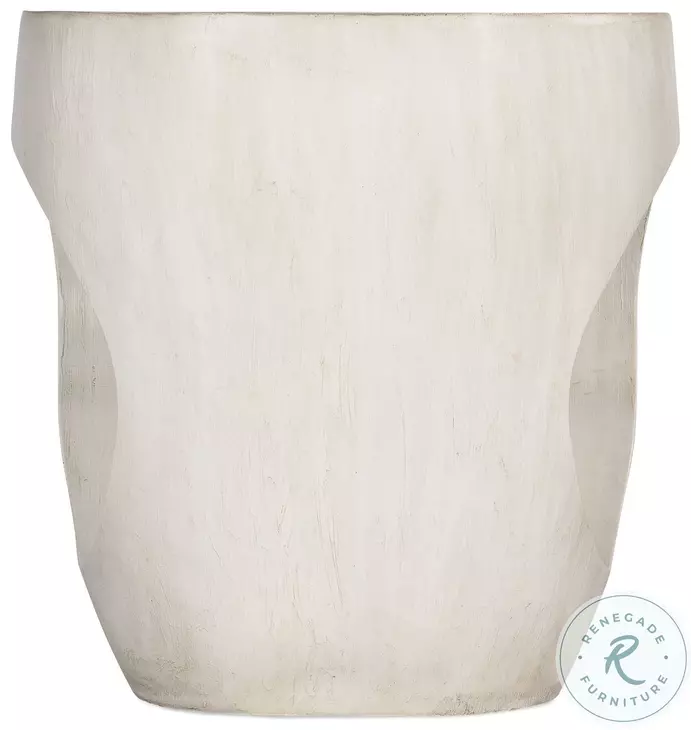Keaton Pearl White Accent Table