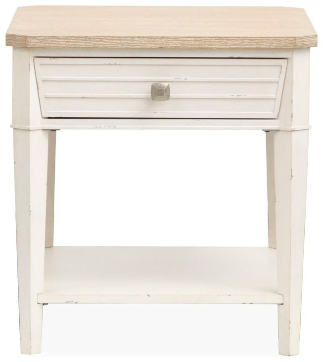 Echo Isles Sea Pearl and Driftwood Rectangular End Table