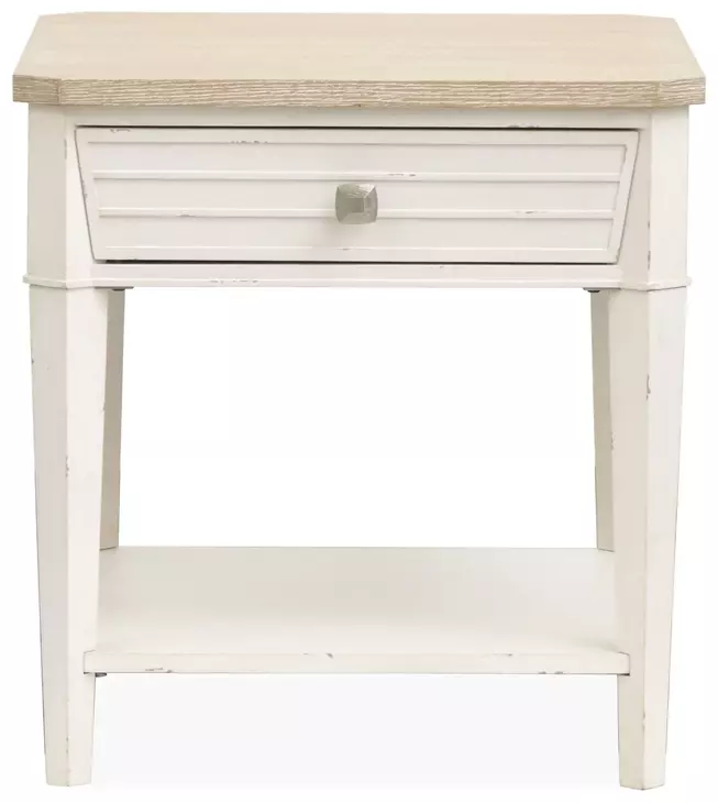Whisperbay Sea Pearl and Driftwood Rectangular End Table