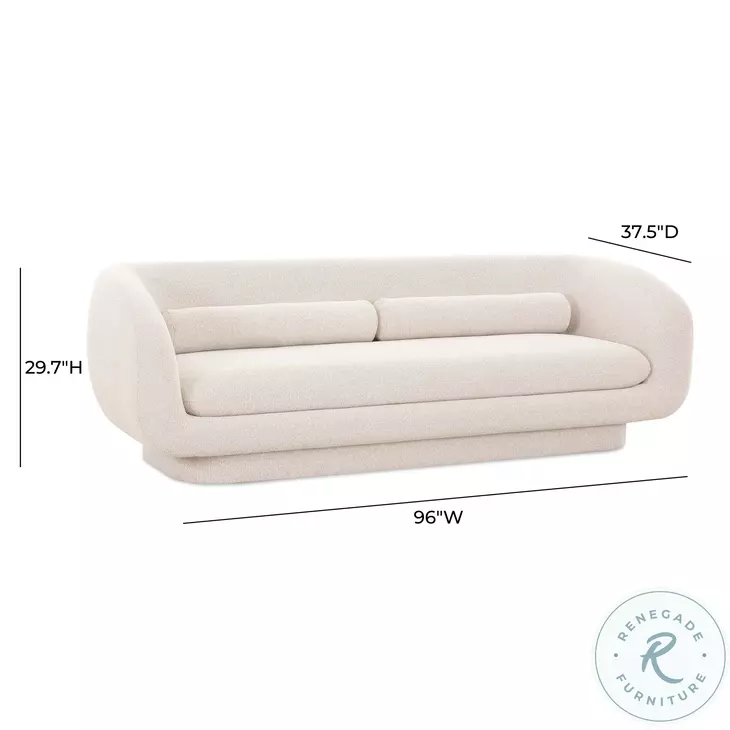 Simone Cream Boucle Sofa