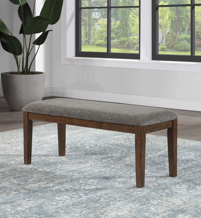 Quinn Brown 42.25" Upholstered Bench