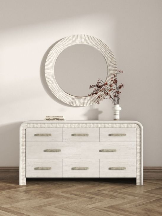 Ashlar Beige 8 Drawer Dresser