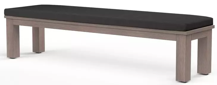 Laguna Spectrum Carbon Upholstered Outdoor Dining Bench