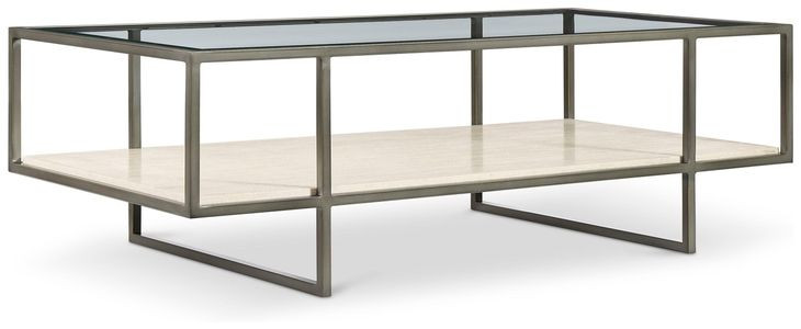 Harlow Bronze Metal Rectangular Cocktail Table