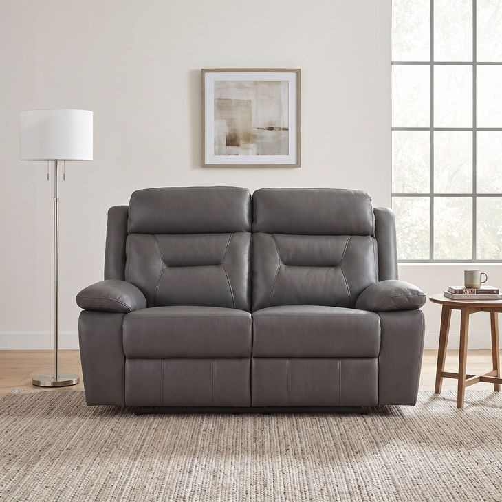 Laconia Dark Gray Double Reclining Loveseat