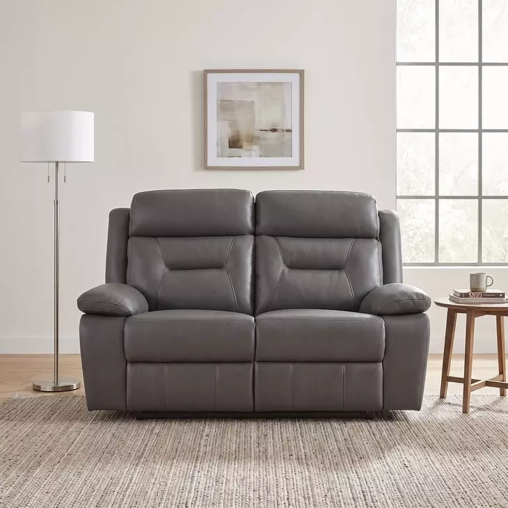 Laconia Dark Gray Double 63" Reclining Loveseat
