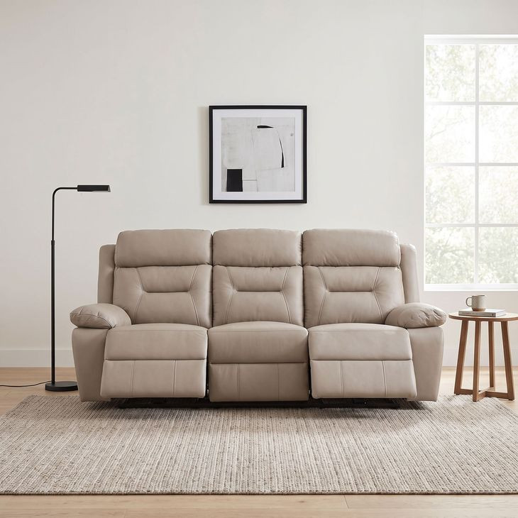 Laconia Latte Double Power Reclining Sofa