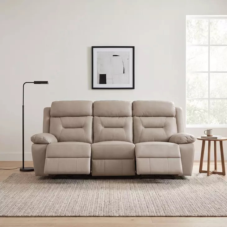 Laconia Latte Double 87" Power Reclining Sofa