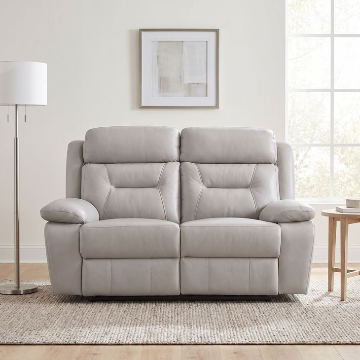 Laconia Silver Double Power Reclining Loveseat