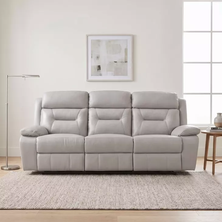 Laconia Silver Double 87" Power Reclining Sofa