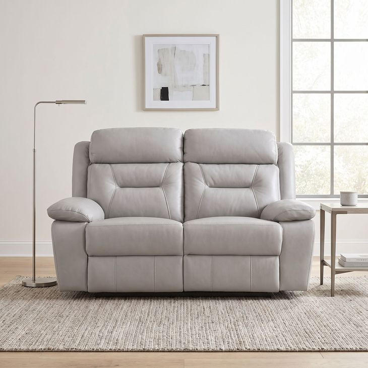 Laconia Silver Double Reclining Loveseat