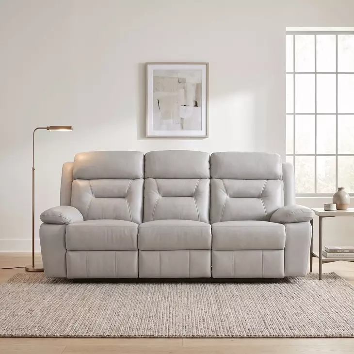 Laconia Silver Double 87" Reclining Sofa