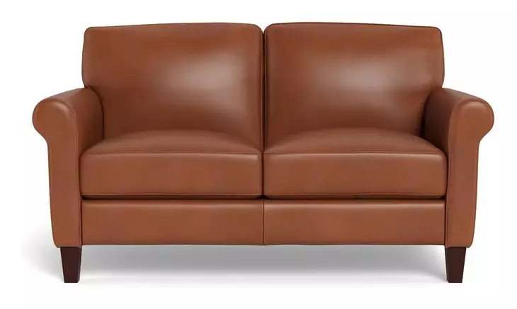 Lachlan Nutmeg Leather 60" Loveseat